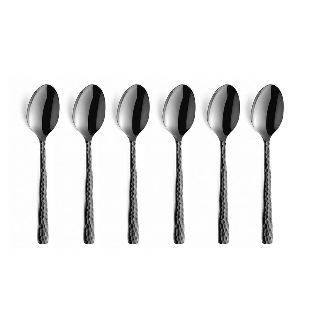 6-pc set mocca spoons in trend box - Black Amefa 